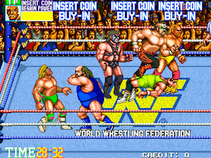 4 di questi 6 lottatori sono morti. È “WWF WrestleFest”, un popolare videogame da sala giochi del 1991: la metà dei lottatori selezionabili dal giocatore sono morti (6/12).