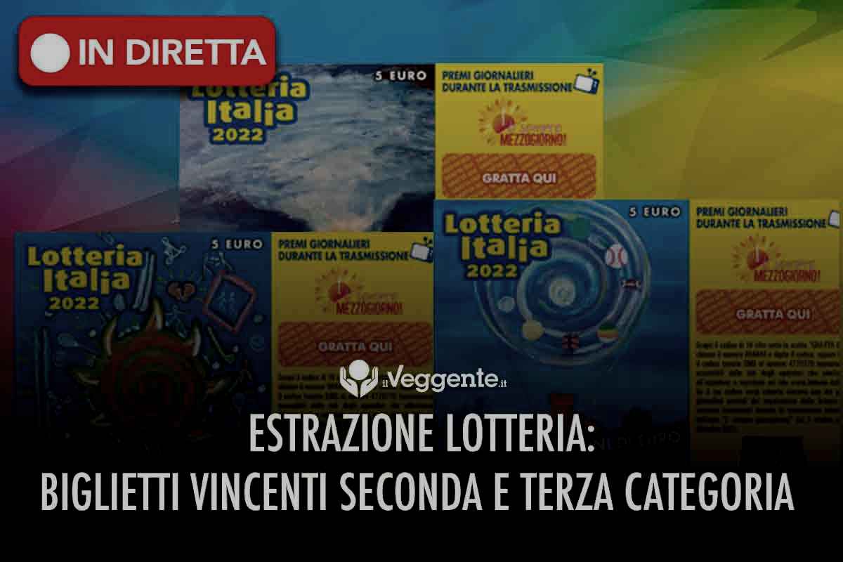 Seconda e terza categoria Lotteria Italia 2022 - www.ilveggente.it 