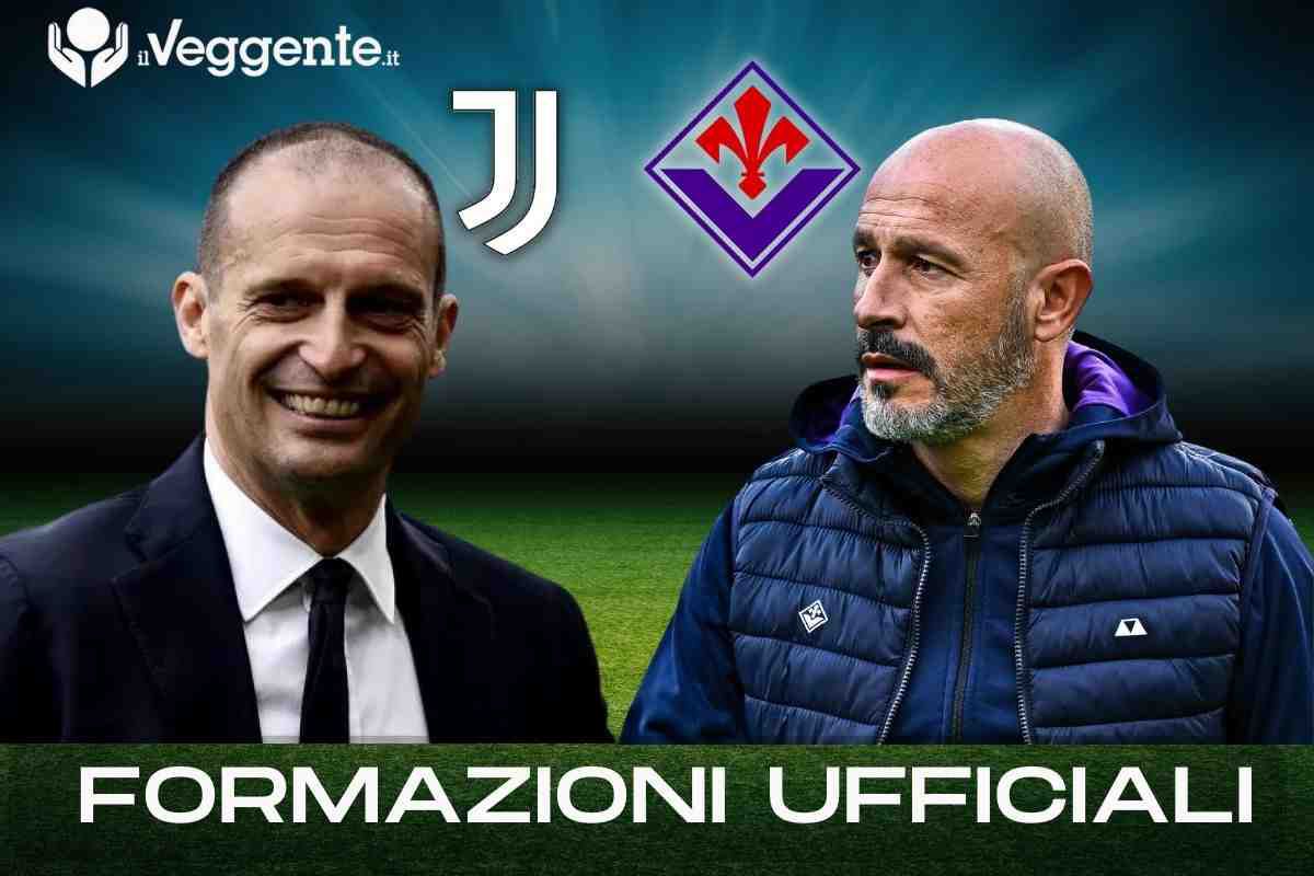 Formazioni ufficiali Juventus-Fiorentina