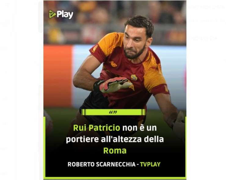 Critiche al portiere della Roma - www.ilveggente.it