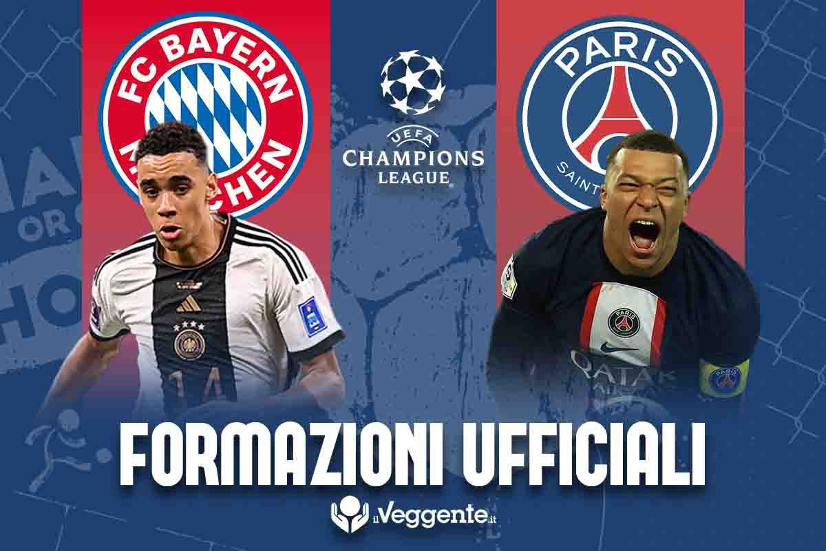 Formazioni ufficiali Bayern Monaco-Psg: pronostico marcatori, ammoniti e tiratori