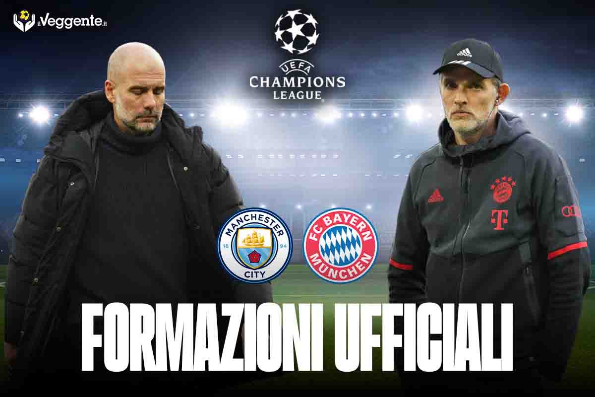 Formazioni ufficiali City-Bayern Monaco: pronostico marcatori, ammoniti e tiratori