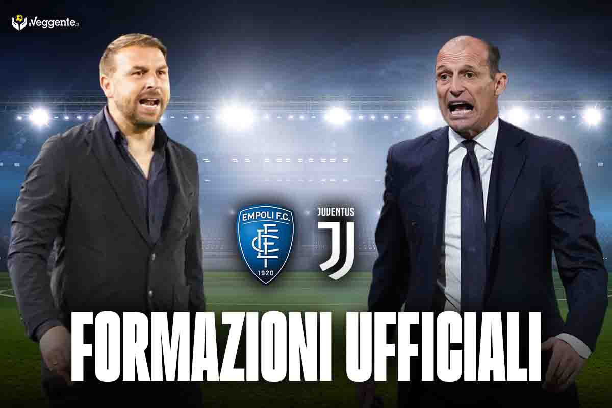 Formazioni ufficiali Empoli-Juventus: pronostici marcatori e ammoniti