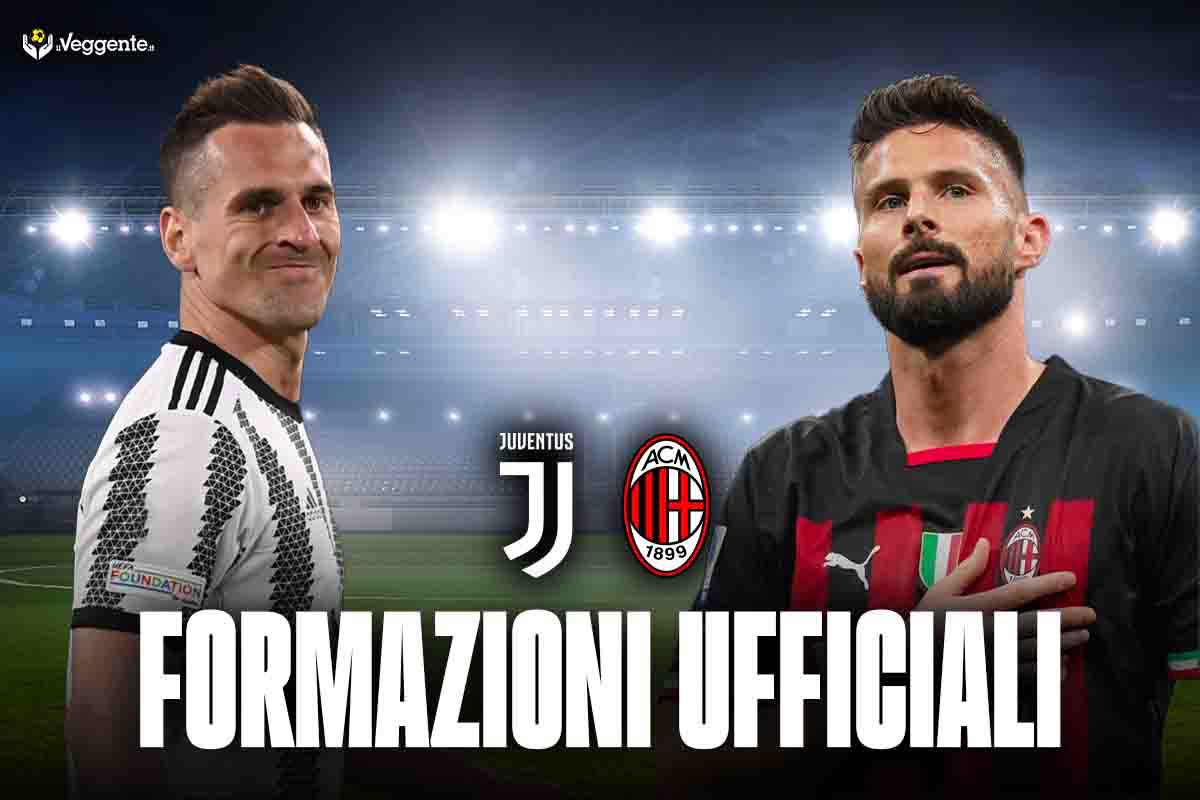 Formazioni ufficiali Juventus-Milan: pronostico marcatori, ammoniti e tiratori