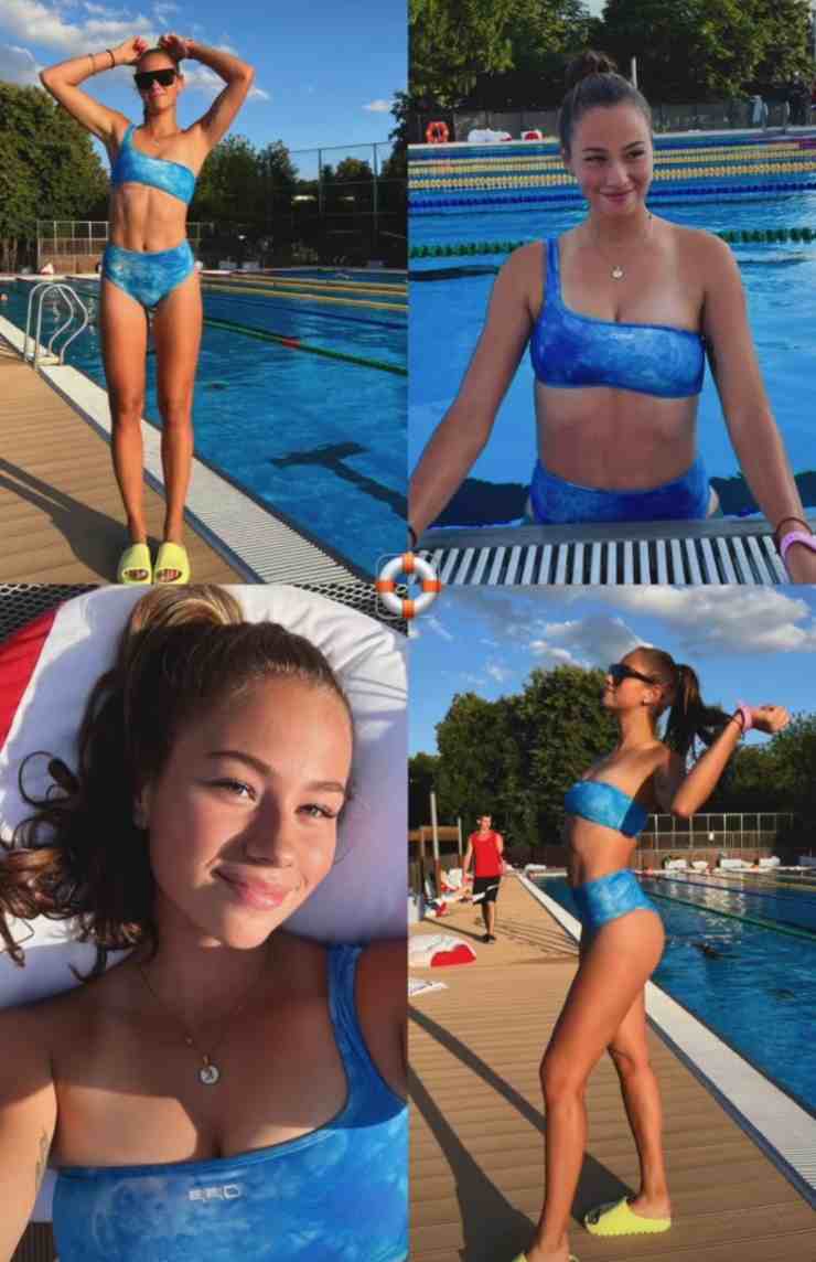 Tennis, collage esplosivo: il bikini si fa in quattro