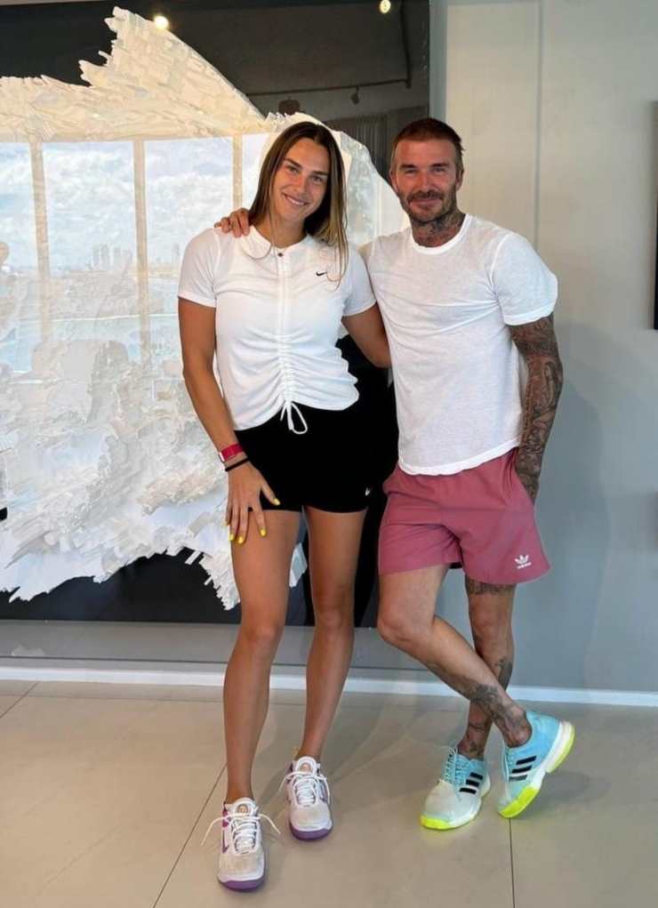 Aryna Sabalenka David Beckham Miami