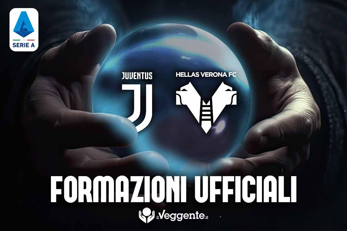 Formazioni ufficiali Juventus-Verona: pronostico marcatori, ammoniti e tiratori