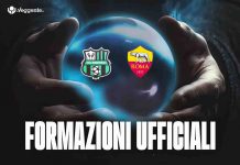 Formazioni ufficiali Sassuolo-Roma: pronostico marcatori, ammoniti e tiratori