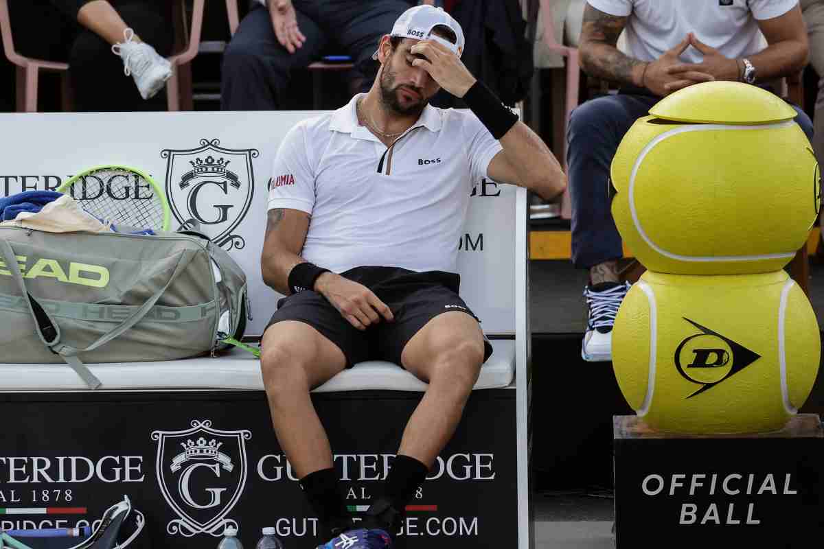 Berrettini resta a terra: l'annuncio social scatena il panico