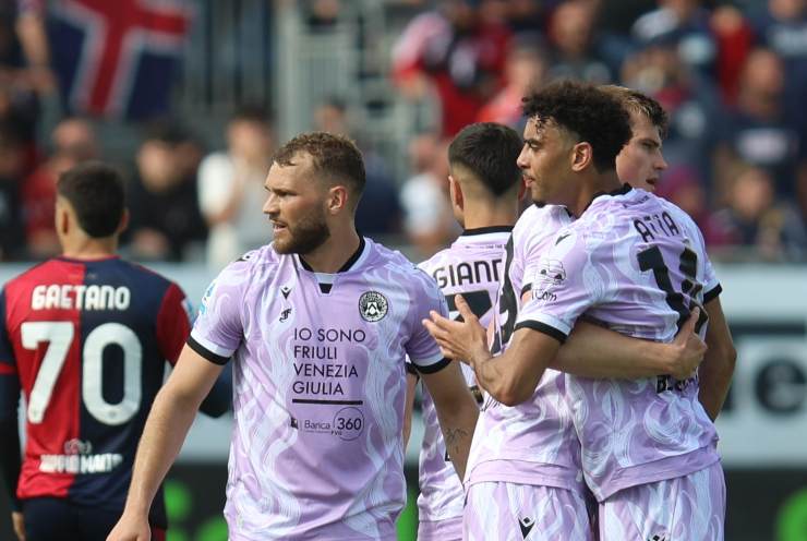 I giocatori dell'Udinese