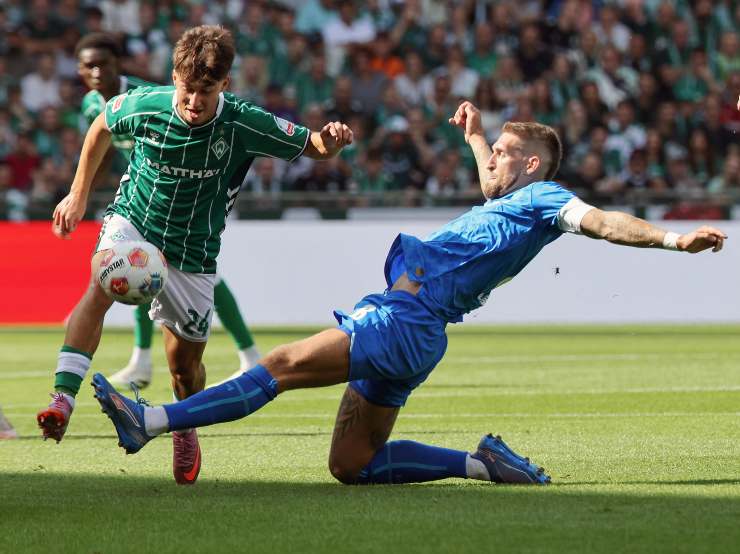 Covic del Werder Brema contro il Leverkusen