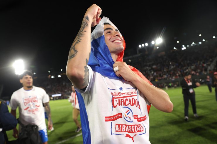 Il paraguaiano Paez festeggia la qualificazione