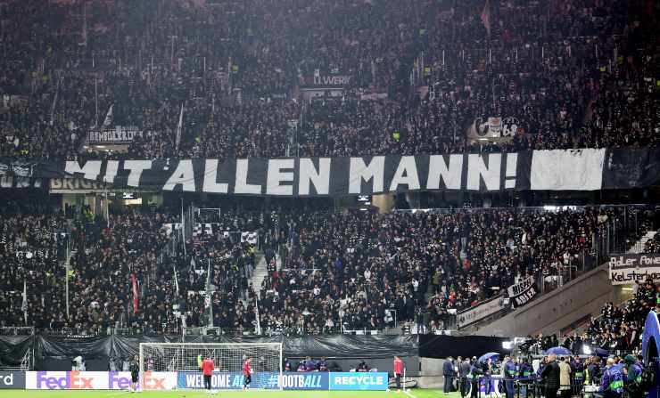 I tifosi dell'Eintracht Francoforte