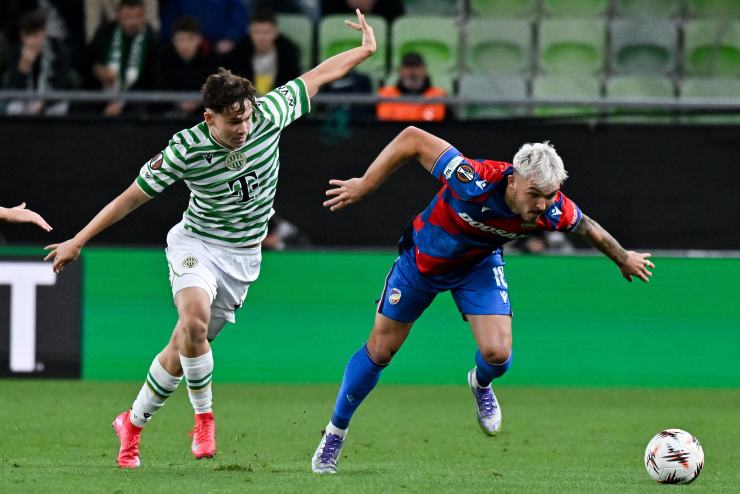 Ladra del Viktoria Plzen contro il Ferencvaros