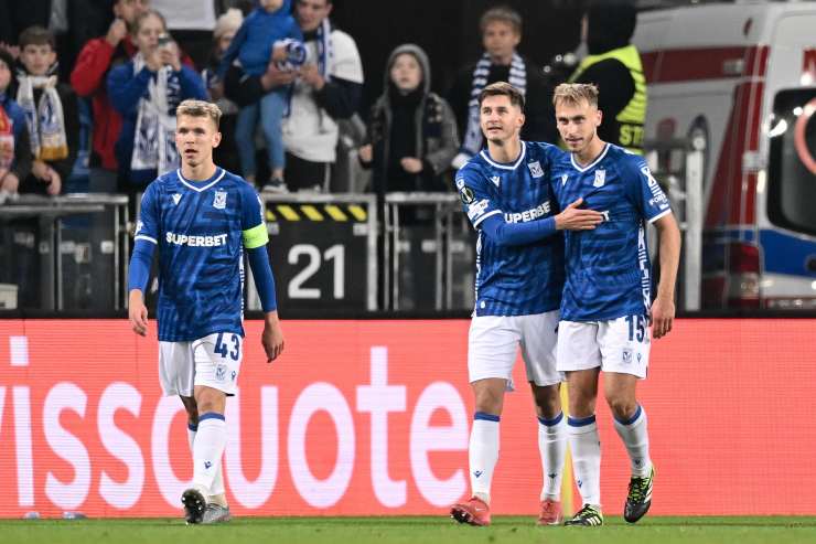 Bengtsson del Lech esulta con i compagni