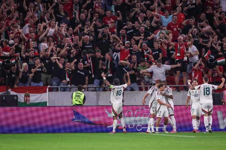 L'esultanza dell'ungherese Varga