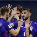 La Croazia esulta dopo il gol