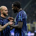 Marcus Thuram abbraccia Dimarco