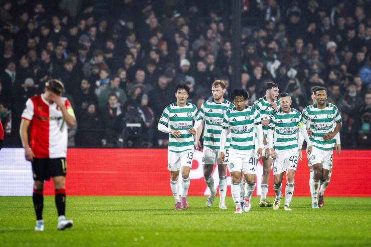 I giocatori del Celtic