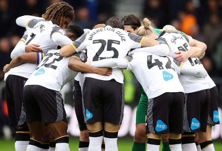 I giocatori del Derby County