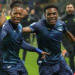 Noslin esulta dopo il gol al Parma