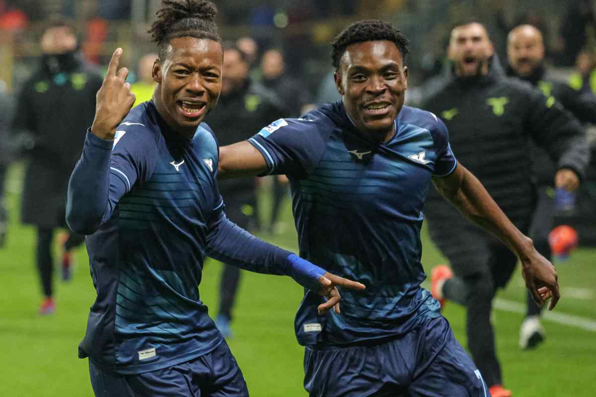 Noslin esulta dopo il gol al Parma