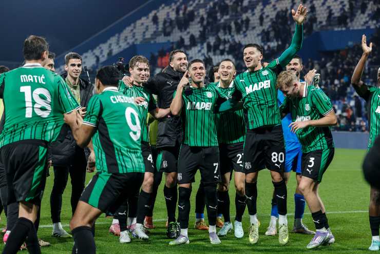 I giocatori del Sassuolo