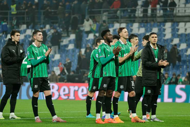 I giocatori del Sassuolo