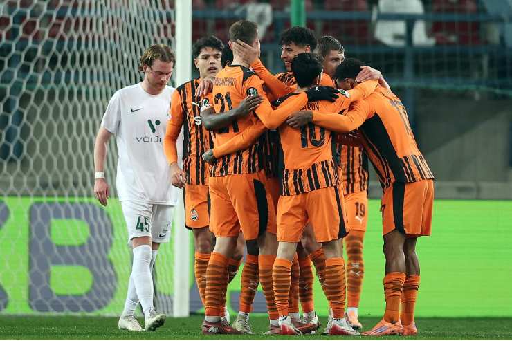 I giocatori dello Shakhtar Donetsk