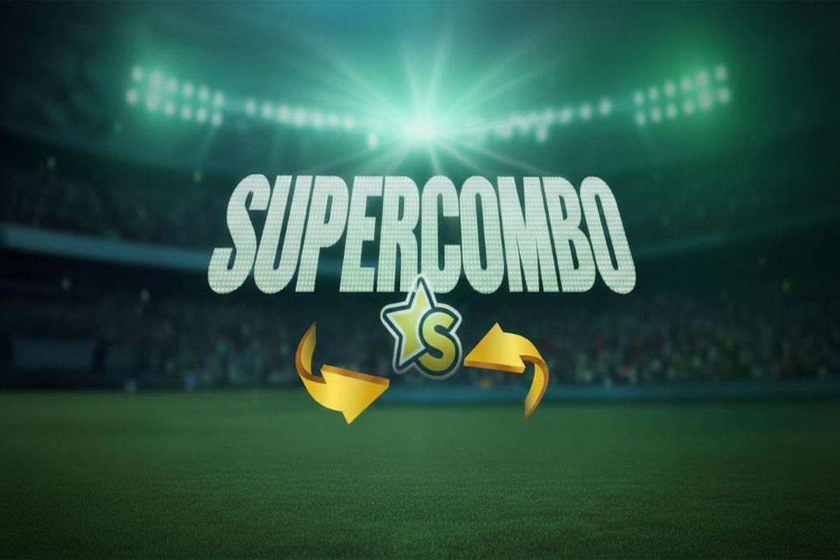 logo supercombo con due frecce sotto