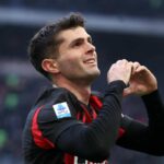 L'esultanza di Christian Pulisic dopo il gol