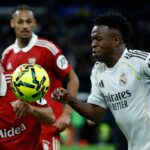 Vinicius prova ad arrivare sul pallone