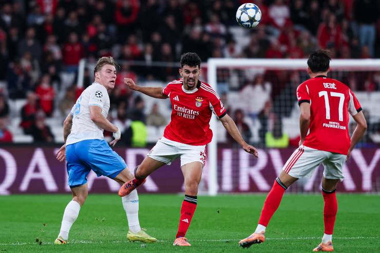 Tomas Araujo contro il Napoli