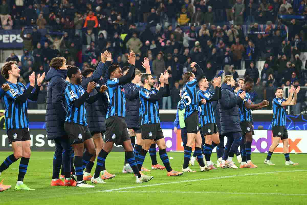 I giocatori dell'Atalanta