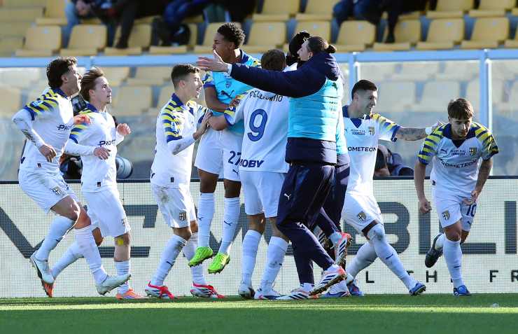 I giocatori del Parma