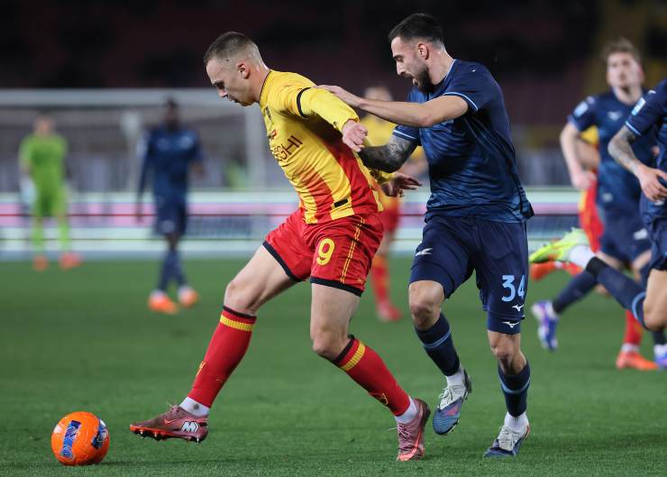 Stulic in azione contro la Lazio