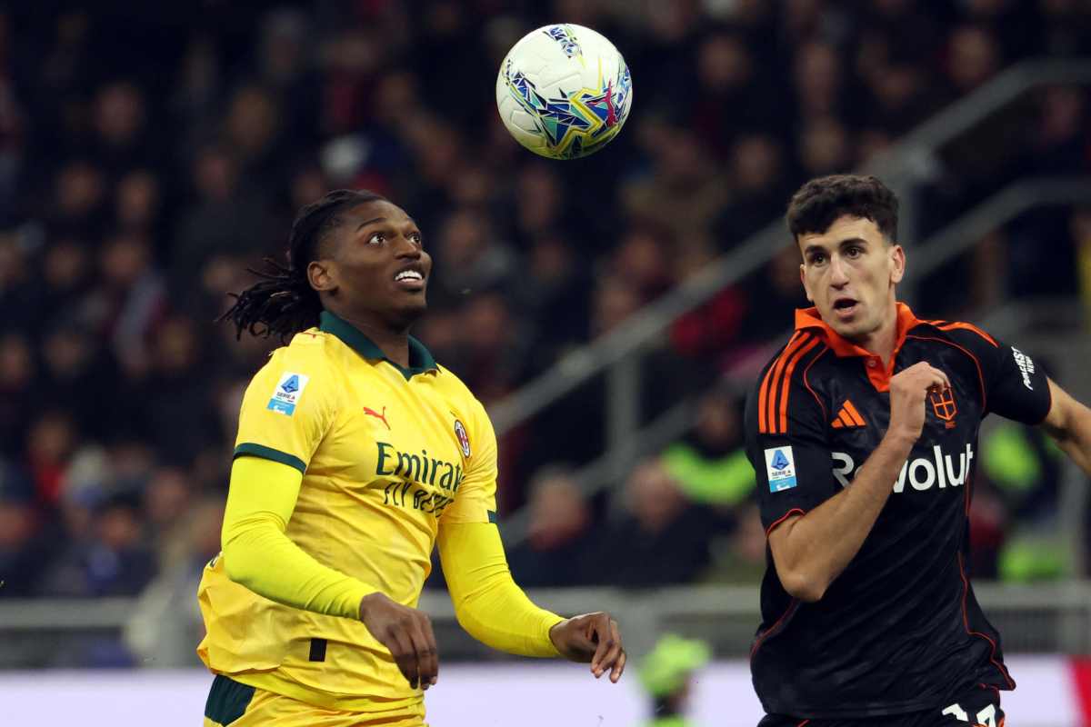 Rafa Leao si avventa sul pallone