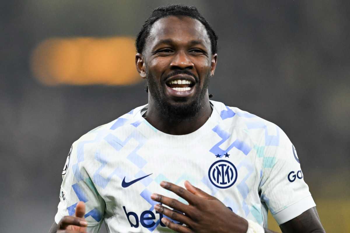 Marcus Thuram esulta dopo il gol