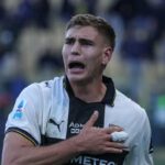 Pellegrino esulta dopo il gol