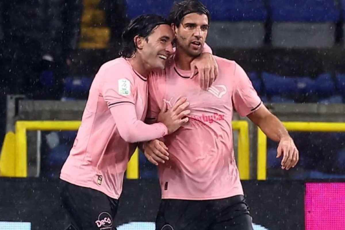 Ceccaroni esulta dopo il gol alla Samp