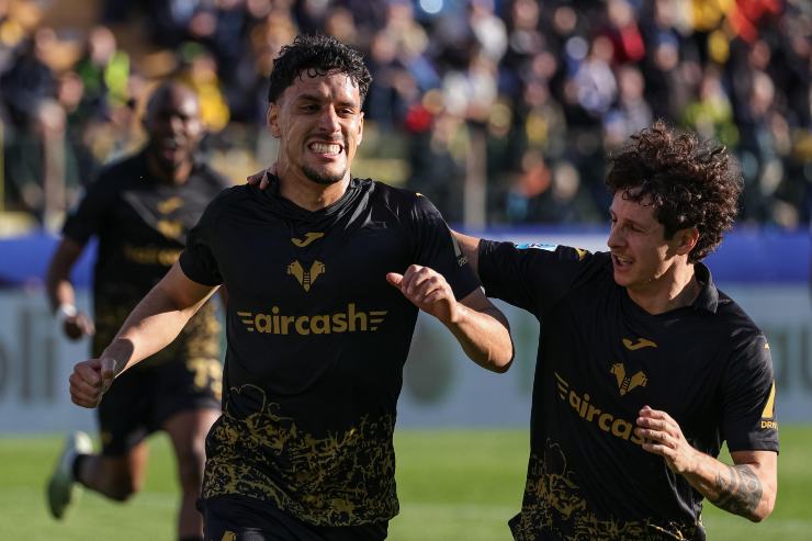 Harroui esulta dopo un gol