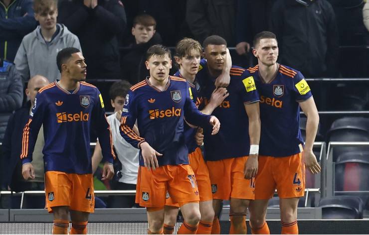 I giocatori del Newcastle