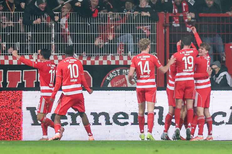 I giocatori dell'Union Berlino