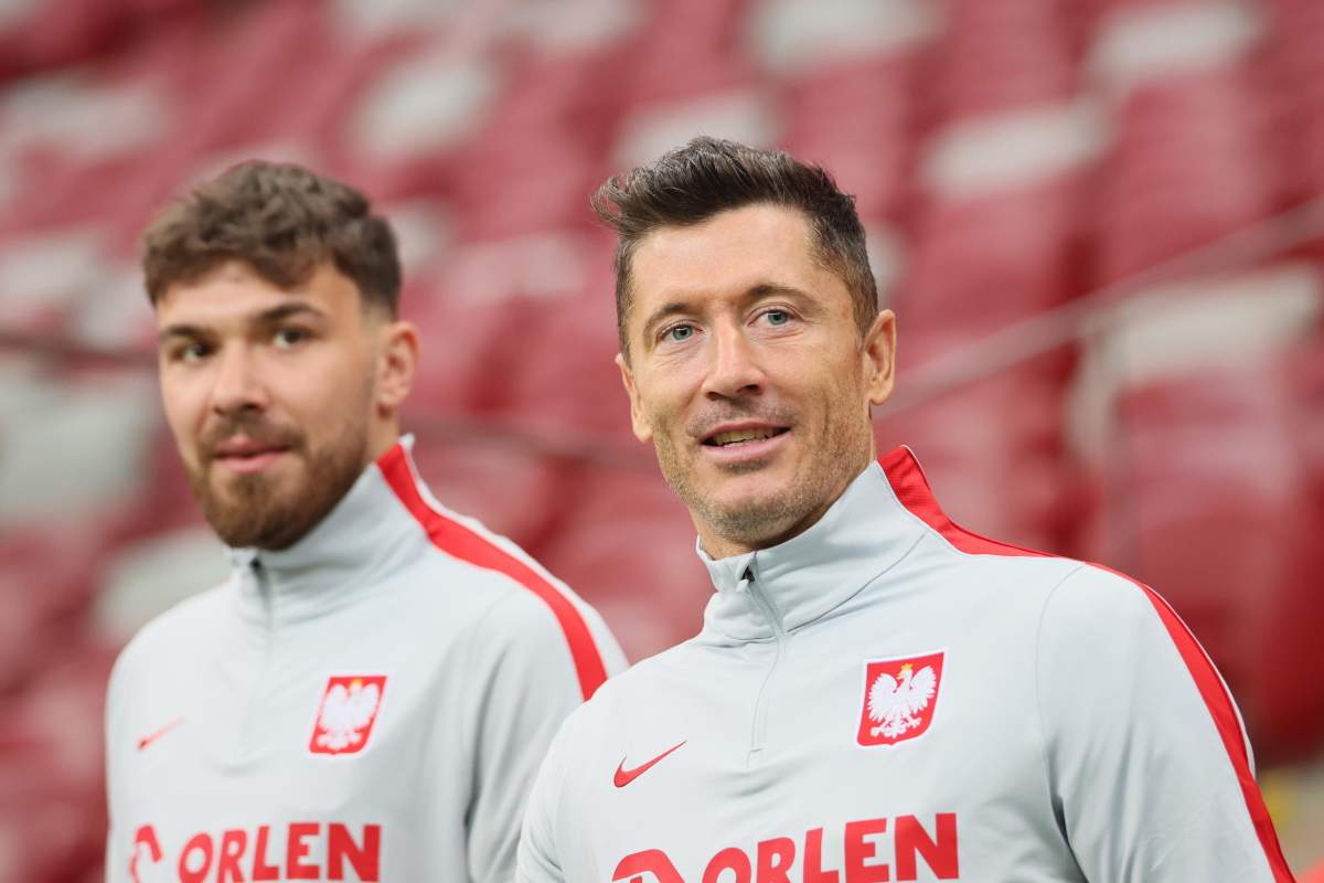 Lewandowski prima del match