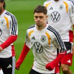 Wirtz durante la fase di riscaldamento