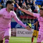 I giocatori dell'Eibar festeggiano un gol