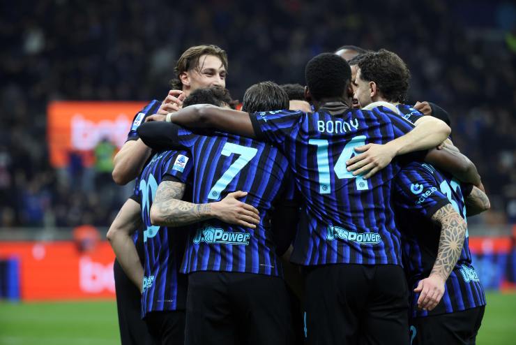 I giocatori dell'Inter