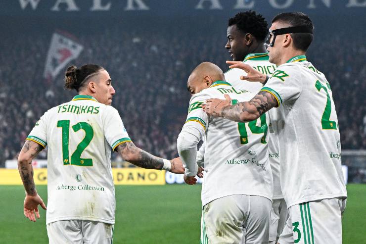 L'esultanza dei giallorossi