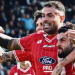 Petagna e Cutrone esultano dopo un gol