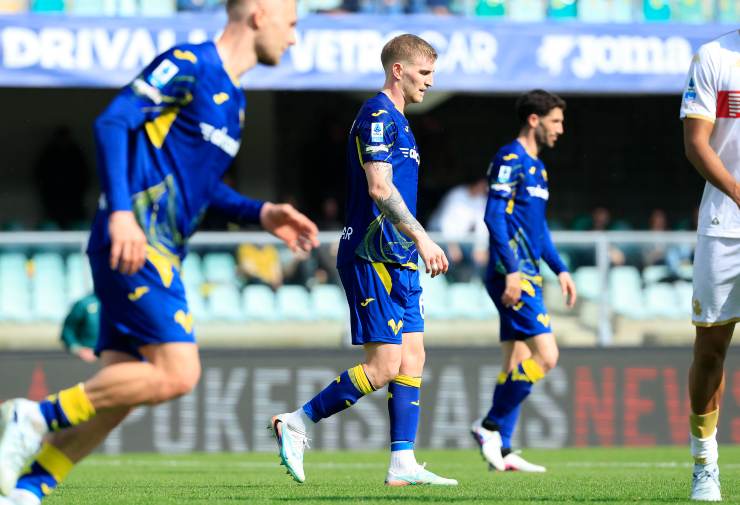 I giocatori del Verona